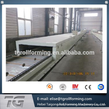 Hebei quente saling nigéria cor pintada seis waving metal telha, telha máquina de telha para venda